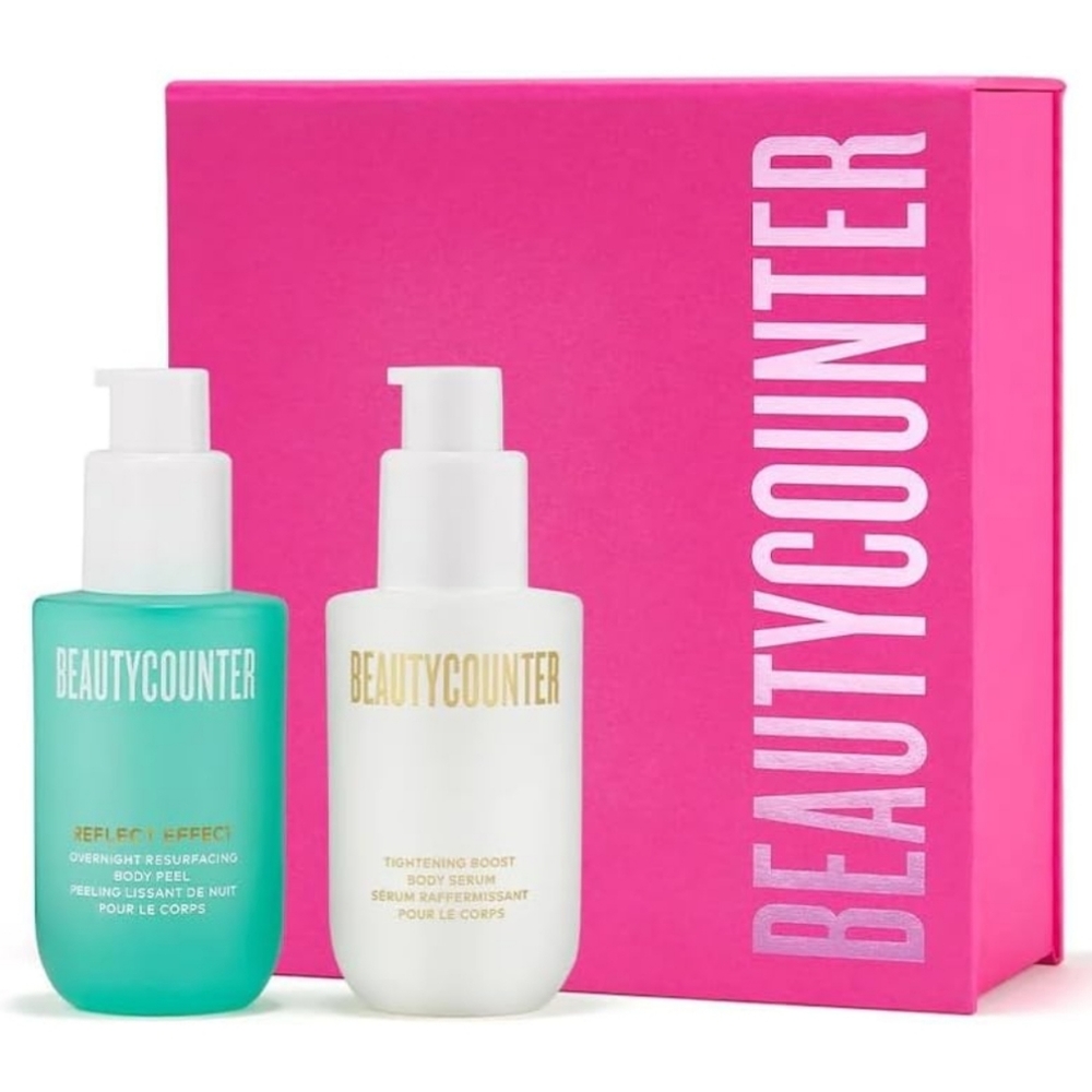 Beauty Counter RENEW YOU BODY Duo Resurfacing Body Peel & Tightening Body Serum